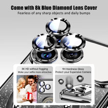 Misscase for Iphone 17 Pro Max Magnetic Glitter Case Compatible with Magsafe,Full Protection Slim Shockproof Anti-Scratch Case with Camera Lens Protector Plating Bling Dust-Proof Net Black