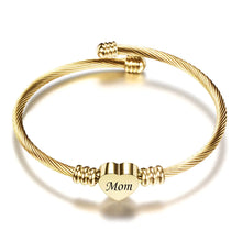 Stainless Steel Braided Mother’s Day Bracelets for Mom