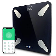 Modone Professional Body Fat Scale Most Accurate Digital Smart Bathroom Scale for Body Weight LED Display 18 Body Composition Metrics BMI Free APP Weight Scale Composition Analyzer 400lb