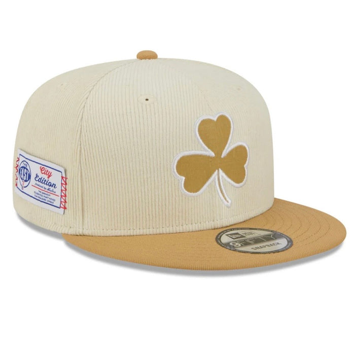 Boston Celtics 2025 City Edition Chrome White Corduroy 9FIFTY Snapback