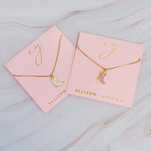 Cow Girl Boot Pendant Necklace