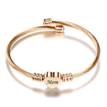 Stainless Steel Braided Mother’s Day Bracelets for Mom