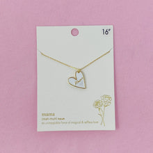 Mama Heart Drop Necklace